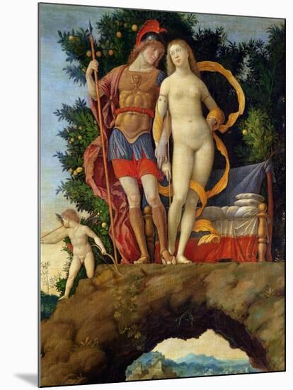 The Parnassus, Detail of Venus and Mars-Andrea Mantegna-Mounted Giclee Print