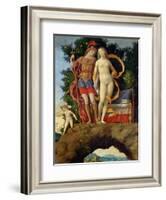The Parnassus, Detail of Venus and Mars-Andrea Mantegna-Framed Giclee Print