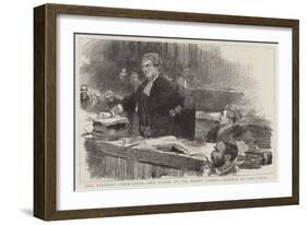 The Parnell Commission, the Close of Sir Henry James's Address to the Court-null-Framed Giclee Print