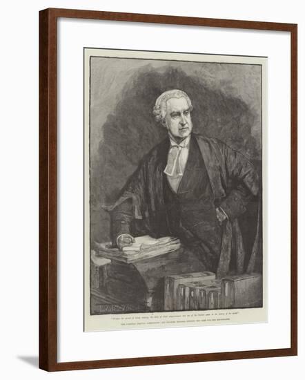 The Parnell Inquiry Commission, Sir Charles Russell Opening the Case for the Defendants-Thomas Walter Wilson-Framed Giclee Print