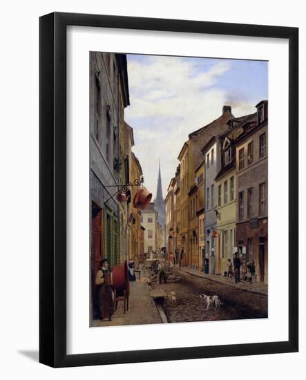 The Parochialstraße. 1831-Johann Philipp Eduard Gaertner-Framed Giclee Print