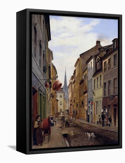 The Parochialstrasse, 1831-Johann Philipp Eduard Gaertner-Framed Stretched Canvas
