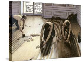 The Parquet Planers, 1875-Gustave Caillebotte-Stretched Canvas