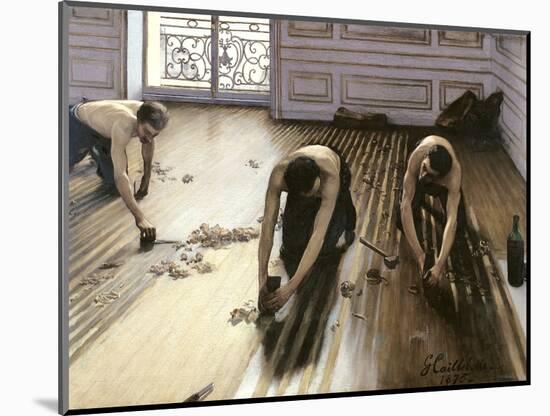 The Parquet Planers, 1875-Gustave Caillebotte-Mounted Premium Giclee Print