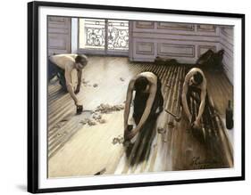 The Parquet Planers, 1875-Gustave Caillebotte-Framed Premium Giclee Print