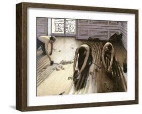 The Parquet Planers, 1875-Gustave Caillebotte-Framed Giclee Print