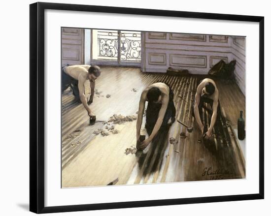 The Parquet Planers, 1875-Gustave Caillebotte-Framed Giclee Print