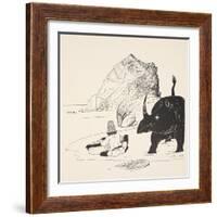 The Parsee Beginning to Eat His Cake on the Uninhabited Island-Rudyard Kipling-Framed Giclee Print