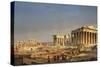 The Parthenon, 1863-Ippolito Caffi-Stretched Canvas