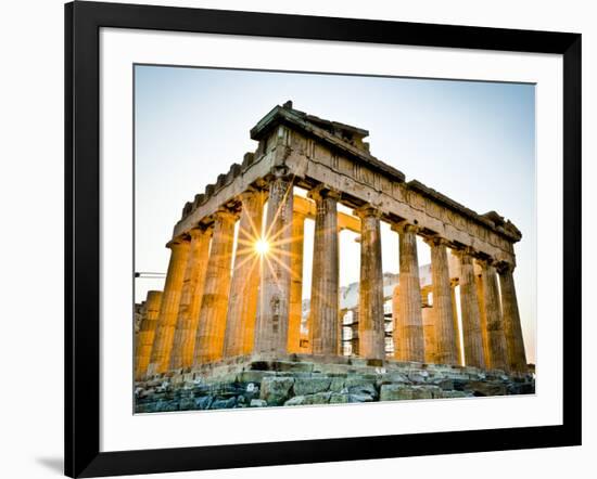 The Parthenon, Acropolis, Athens, Greece-Doug Pearson-Framed Photographic Print