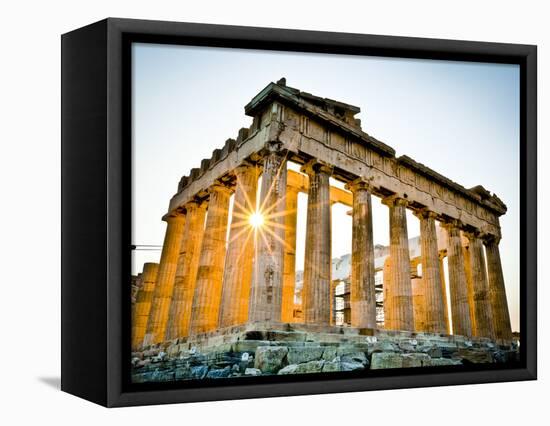 The Parthenon, Acropolis, Athens, Greece-Doug Pearson-Framed Stretched Canvas