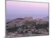 The Parthenon and Acropolis from Lykavitos, Unesco World Heritage Site, Athens, Greece, Europe-Gavin Hellier-Mounted Photographic Print