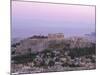 The Parthenon and Acropolis from Lykavitos, Unesco World Heritage Site, Athens, Greece, Europe-Gavin Hellier-Mounted Photographic Print