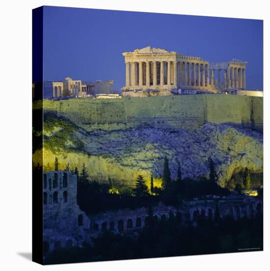 The Parthenon and Acropolis, Unesco World Heritage Site, Athens, Greece, Europe-Tony Gervis-Stretched Canvas