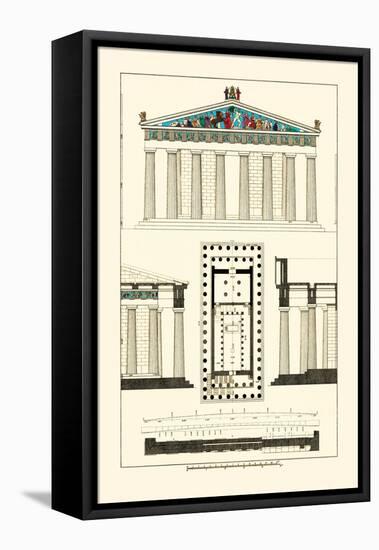 The Parthenon at Athens, Polychrome-J. Buhlmann-Framed Stretched Canvas