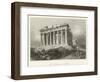 The Parthenon at Athens-William Henry Bartlett-Framed Premium Giclee Print