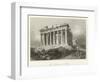 The Parthenon at Athens-William Henry Bartlett-Framed Premium Giclee Print