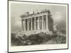 The Parthenon at Athens-William Henry Bartlett-Mounted Premium Giclee Print