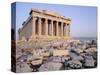 The Parthenon at Sunset, Unesco World Heritage Site, Athens, Greece, Europe-James Green-Stretched Canvas