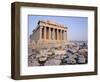 The Parthenon at Sunset, Unesco World Heritage Site, Athens, Greece, Europe-James Green-Framed Photographic Print