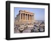 The Parthenon at Sunset, Unesco World Heritage Site, Athens, Greece, Europe-James Green-Framed Photographic Print