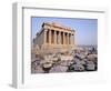 The Parthenon at Sunset, Unesco World Heritage Site, Athens, Greece, Europe-James Green-Framed Photographic Print