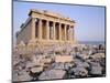 The Parthenon at Sunset, Unesco World Heritage Site, Athens, Greece, Europe-James Green-Mounted Photographic Print