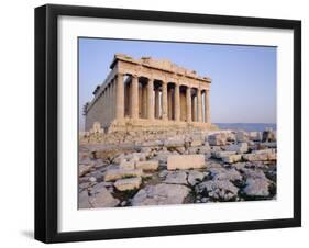 The Parthenon at Sunset, Unesco World Heritage Site, Athens, Greece, Europe-James Green-Framed Photographic Print