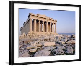 The Parthenon at Sunset, Unesco World Heritage Site, Athens, Greece, Europe-James Green-Framed Photographic Print