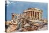 The Parthenon from the Northern End of the Eastern Portico of the Propylaea-John Fulleylove-Stretched Canvas
