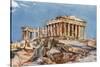 The Parthenon from the Northern End of the Eastern Portico of the Propylaea-John Fulleylove-Stretched Canvas