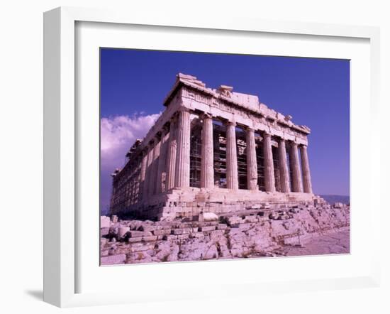 The Parthenon on the Acropolis, Ancient Greek Architecture, Athens, Greece-Bill Bachmann-Framed Premium Photographic Print