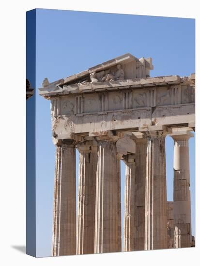 The Parthenon on the Acropolis, UNESCO World Heritage Site, Athens, Greece, Europe-Martin Child-Stretched Canvas