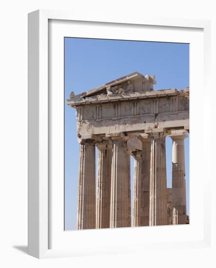 The Parthenon on the Acropolis, UNESCO World Heritage Site, Athens, Greece, Europe-Martin Child-Framed Photographic Print