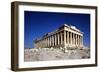 The Parthenon, Temple of Athena, on the Acropolis in Athens in Greece.-Greek school-Framed Giclee Print