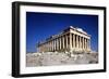 The Parthenon, Temple of Athena, on the Acropolis in Athens in Greece.-Greek school-Framed Giclee Print