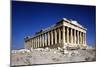 The Parthenon, Temple of Athena, on the Acropolis in Athens in Greece.-Greek school-Mounted Giclee Print