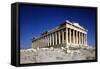 The Parthenon, Temple of Athena, on the Acropolis in Athens in Greece.-Greek school-Framed Stretched Canvas