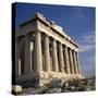 The Parthenon Temple on the Acropolis in Athens, Greece-Roy Rainford-Stretched Canvas