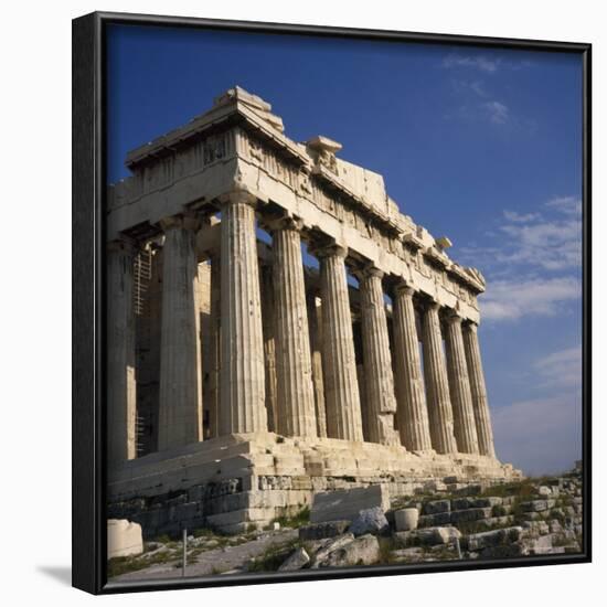 The Parthenon Temple on the Acropolis in Athens, Greece-Roy Rainford-Framed Photographic Print