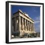 The Parthenon Temple on the Acropolis in Athens, Greece-Roy Rainford-Framed Photographic Print