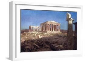 The Parthenon-Frederic Edwin Church-Framed Art Print
