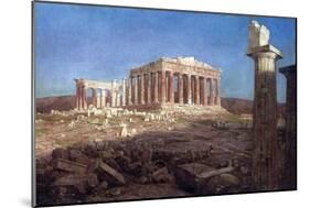 The Parthenon-Frederic Edwin Church-Mounted Art Print