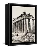 The Parthenon-null-Framed Stretched Canvas