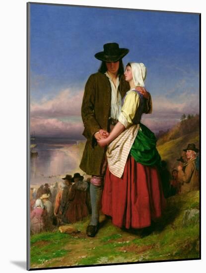The Parting of Evangeline and Gabriel, C.1870-John Faed-Mounted Giclee Print