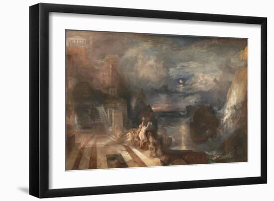 The Parting of Hero and Leander, before 1837-J. M. W. Turner-Framed Giclee Print