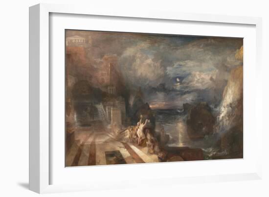 The Parting of Hero and Leander, before 1837-J. M. W. Turner-Framed Giclee Print