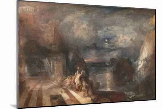 The Parting of Hero and Leander - from the Greek of Musaeus. Before 1937-J. M. W. Turner-Mounted Giclee Print