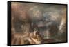 The Parting of Hero and Leander - from the Greek of Musaeus. Before 1937-J. M. W. Turner-Framed Stretched Canvas