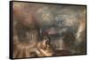 The Parting of Hero and Leander - from the Greek of Musaeus. Before 1937-J. M. W. Turner-Framed Stretched Canvas